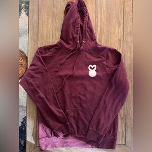Burgundy ‘You Had Me At Squats’ Workout Hoodie